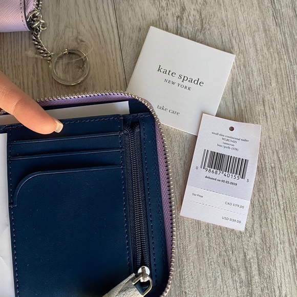 NWT Kate Spade Zip Around Small Wallet - Picture 5 of 7